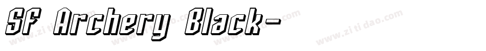 SF Archery Black字体转换